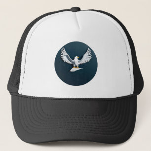 Gorra De Camionero Elegante emblema de águila calva