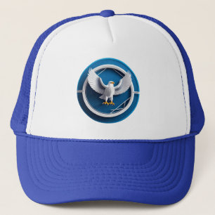 Gorra De Camionero Elegante emblema de águila calva