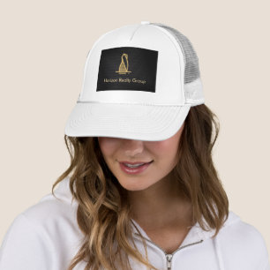 Gorra De Camionero Elegante inmueble metálico negro