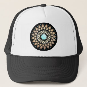 Gorra De Camionero Elegante Ornate Gold Lotus Mandala