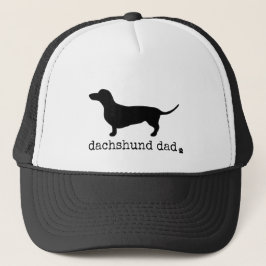 Gorra De Camionero Elegante Personalizado Minimalista de Dachshund Do