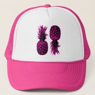 Gorra De Camionero Elegante piña rosa tropical