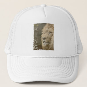 Gorra De Camionero Elegante plantilla de cabeza de león de arte pop m
