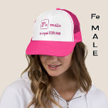 Gorra De Camionero Elemento de hierro hembra del juego deportivo rosa<br><div class="desc">Este es un gorro divertido para cualquiera que entrena duro,  o simplemente disfruta de un juego de palabras. La leyenda incluye el elemento Fe para el hierro,  ¡así que también es un gorra para los científicos! Un pequeño y grandioso regalo para un cumpleaños o navidades.</div>