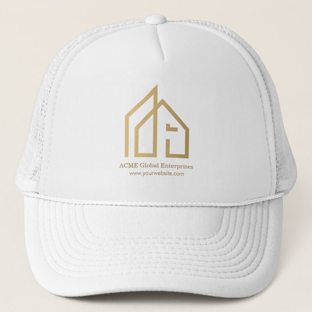 Gorra De Camionero Elemento promocional moderno inmobiliario (Anverso)