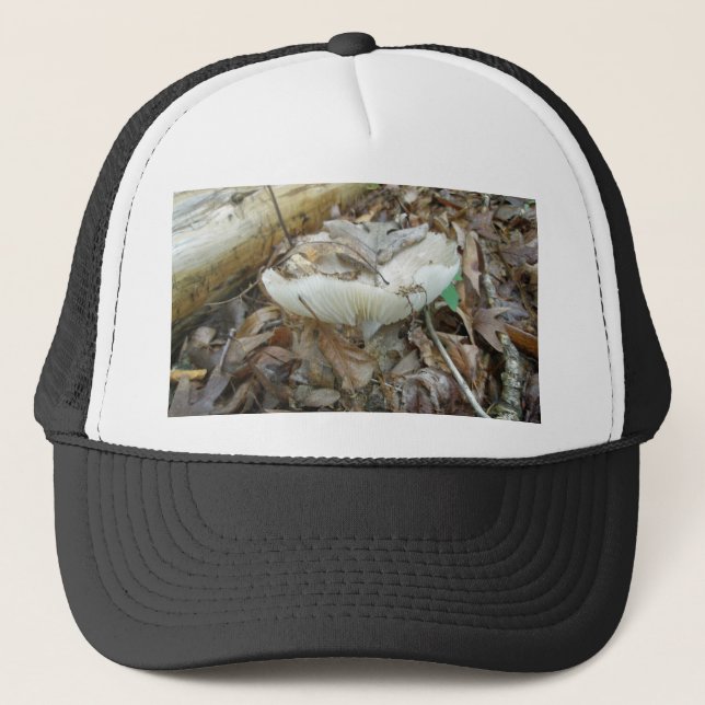 Gorra De Camionero Elementos de coordenadas de hongos blancos (Anverso)