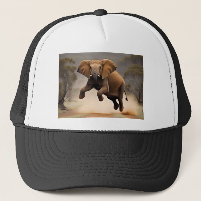 Gorra De Camionero Elephant Kangaroo Hop, (Anverso)