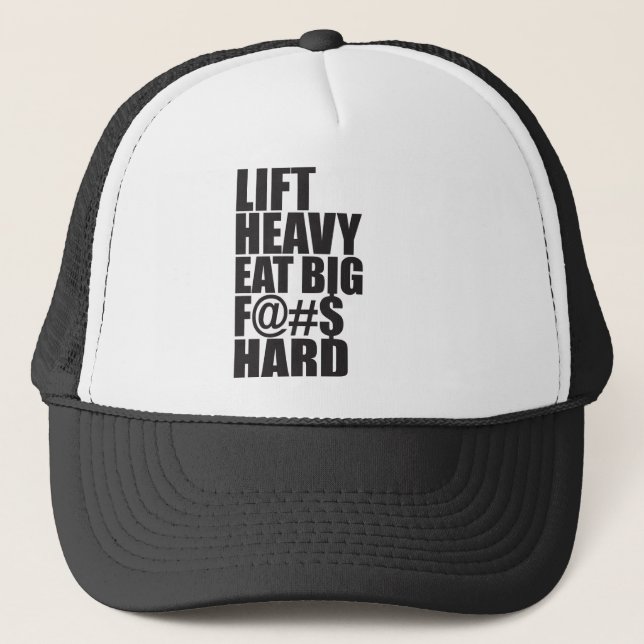 Gorra De Camionero Elevar fuerte, comer grande (Anverso)