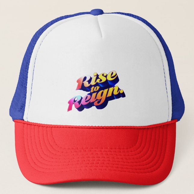 Gorra De Camionero Elevarse al reino (Anverso)