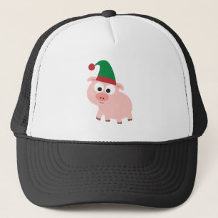 Gorra De Camionero Elf Navidades de cerdo