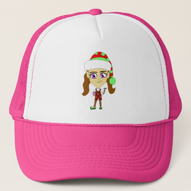 Gorra De Camionero elfo chibi (Anverso)