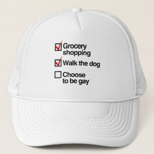 GORRA DE CAMIONERO ELIJA SER LISTA DE VERIFICACIÓN GAY