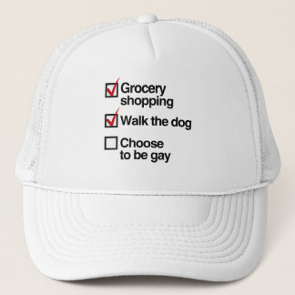 GORRA DE CAMIONERO ELIJA SER LISTA DE VERIFICACIÓN GAY
