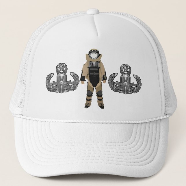 Gorra De Camionero Eliminación de Artefactos Explosivos EOD (Anverso)