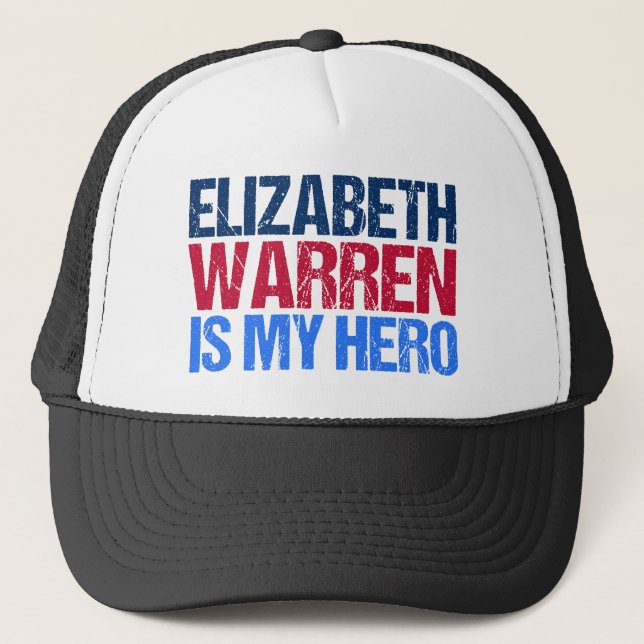 Gorra De Camionero Elizabeth Warren es mi héroe (Anverso)