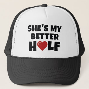 Gorra De Camionero Ella es mi mejor mitad