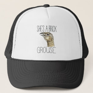 Gorra De Camionero Ella es una banda de ladrillo (Greater Sage Grouse