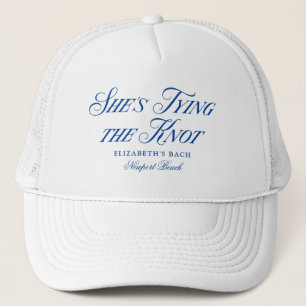 Gorra De Camionero Ella está atando el nudo Elegantes lazos dibujados
