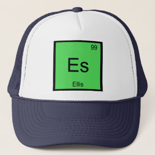Gorra De Camionero Ellis Nombre Elemento Químico Tabla periódica
