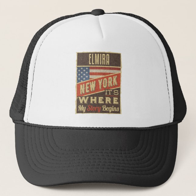 Gorra De Camionero Elmira Nueva York (Anverso)