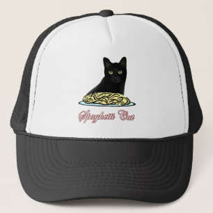 Gorra De Camionero Elocuencia del gato de los espaguetis