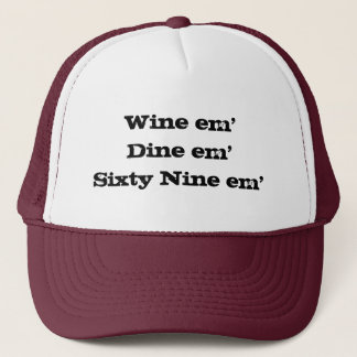Gorra De Camionero Em em'Sixty nueve del em'Dine del vino
