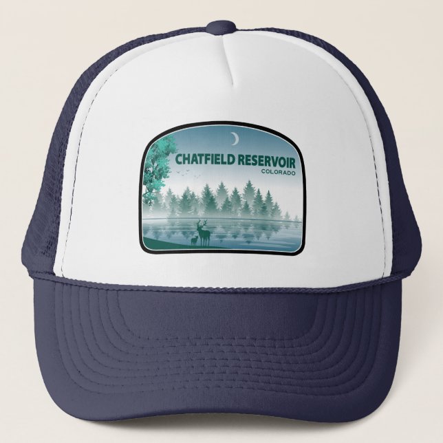 Gorra De Camionero Embalse Chatfield Colorado Ciervo (Anverso)