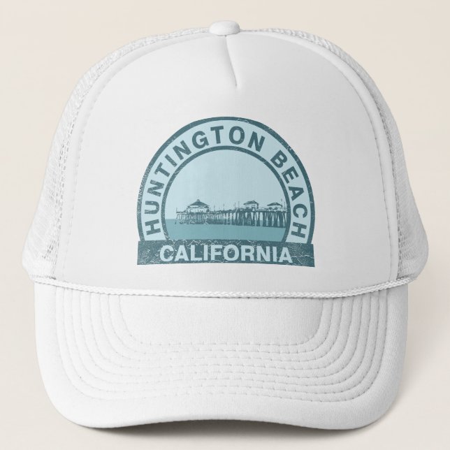 Gorra De Camionero Embarcadero de Huntington Beach (Anverso)