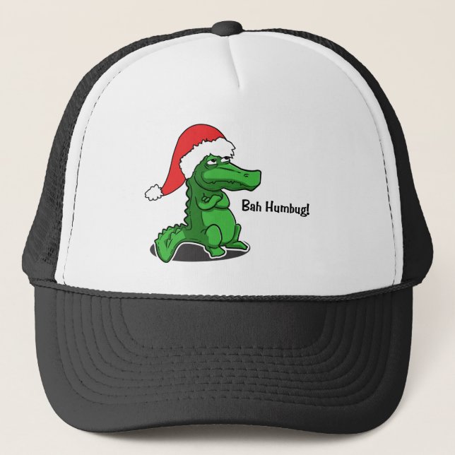 Gorra De Camionero ¡Embaucamiento de Bah! Diversión, cocodrilo con el (Anverso)