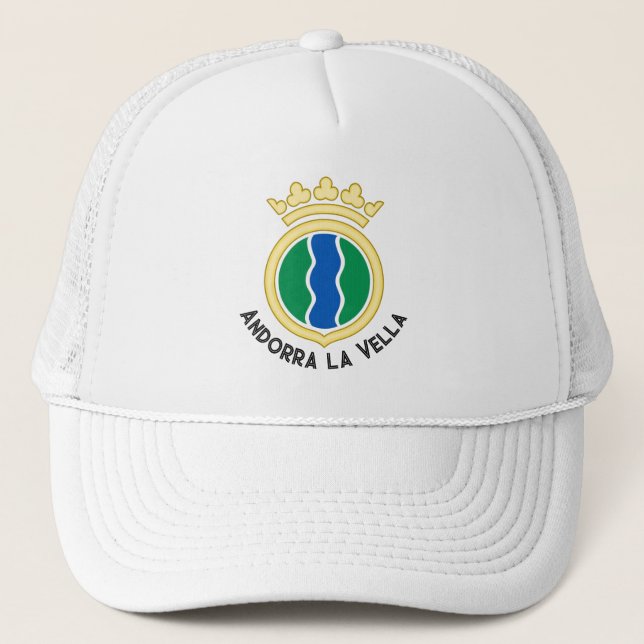 Gorra De Camionero Emblema de Andorra la Vella (Anverso)