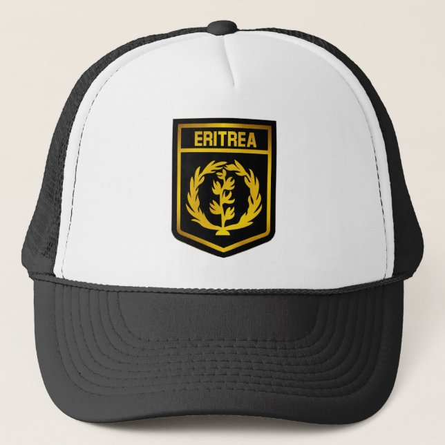 Gorra De Camionero Emblema de Eritrea (Anverso)