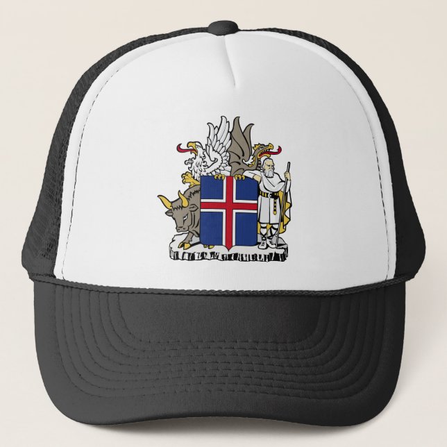 Gorra De Camionero emblema de islandia (Anverso)