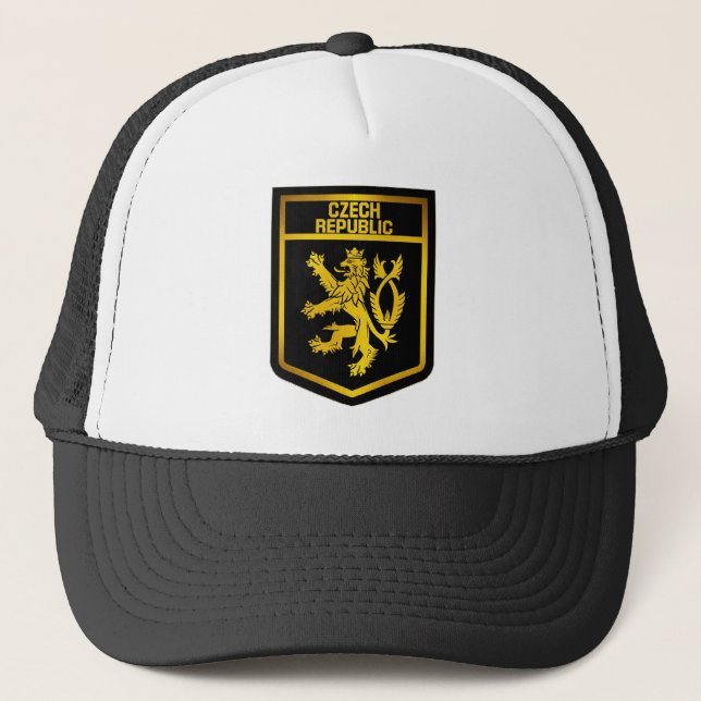 Gorra De Camionero Emblema de la República Checa (Anverso)