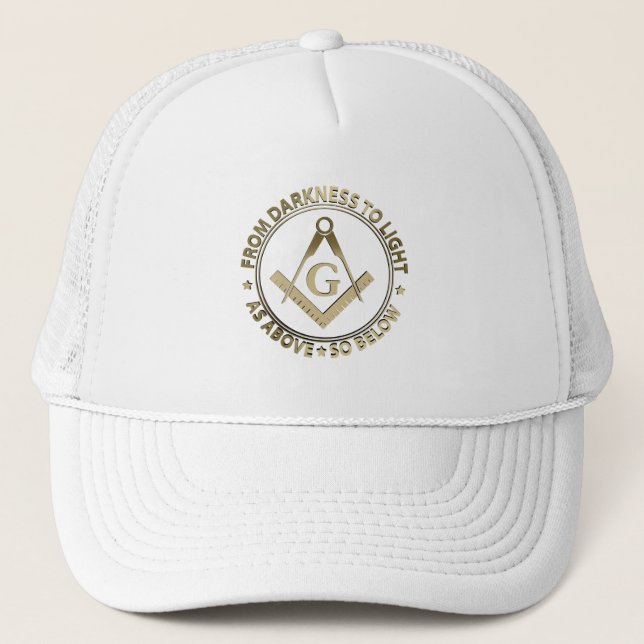 Gorra De Camionero Emblema de masonería (Anverso)