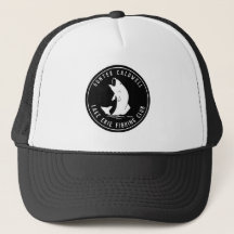 Emblema de pesca personalizado negro