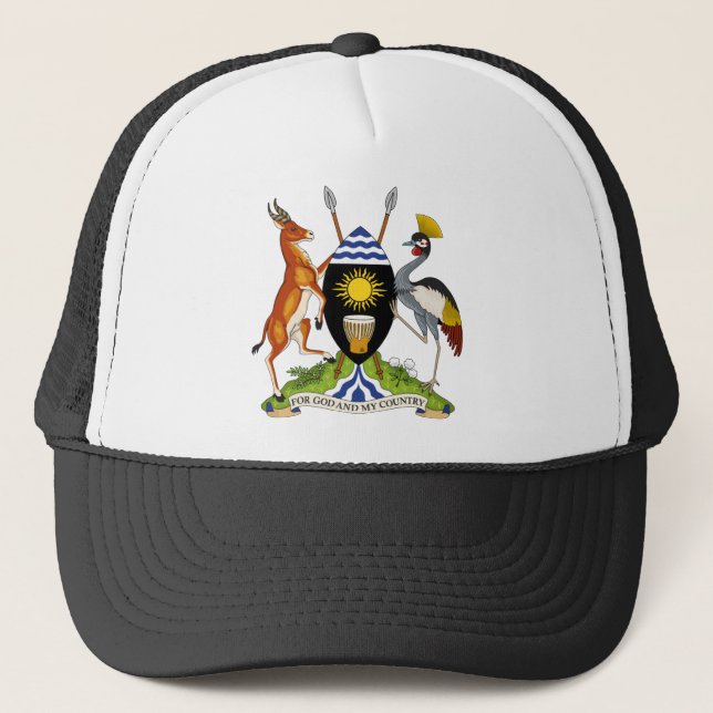 Gorra De Camionero emblema de uganda (Anverso)