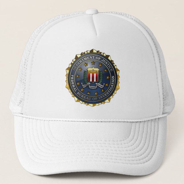 Gorra De Camionero Emblema del FBI (Anverso)