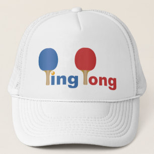 Gorra De Camionero Emblema fresco del ping-pong