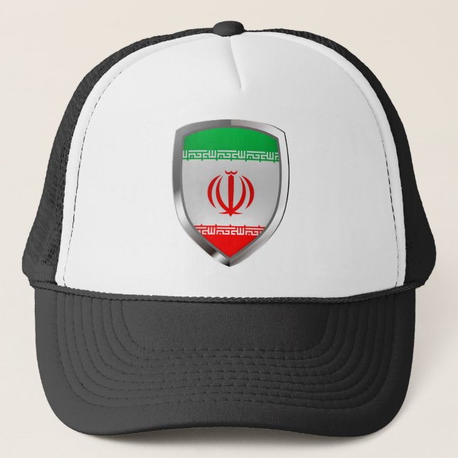 Gorra De Camionero Emblema metálico de Irán (Anverso)