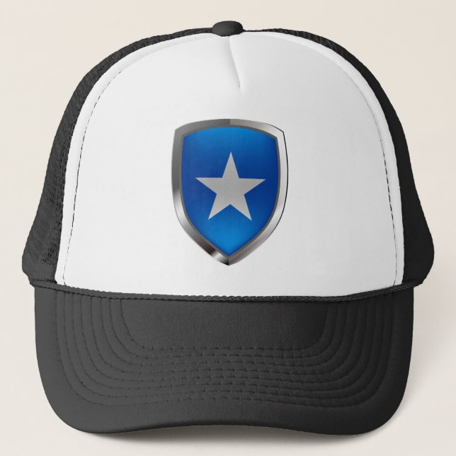 Gorra De Camionero Emblema metálico de Somalia (Anverso)