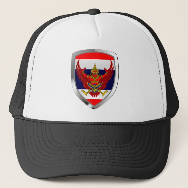 Gorra De Camionero Emblema metálico de Tailandia (Anverso)