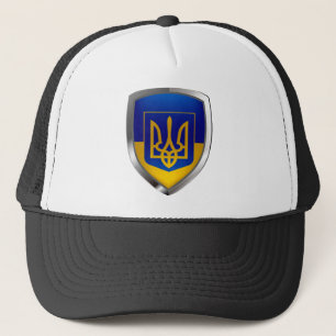 Gorra De Camionero Emblema metálico de Ucrania