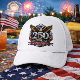 Gorra De Camionero Emblema Patriótico de Plata Semicincuentenario