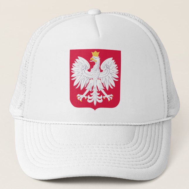 Gorra De Camionero Emblema polaco - Escudo de Polonia - Polska Herb P (Anverso)