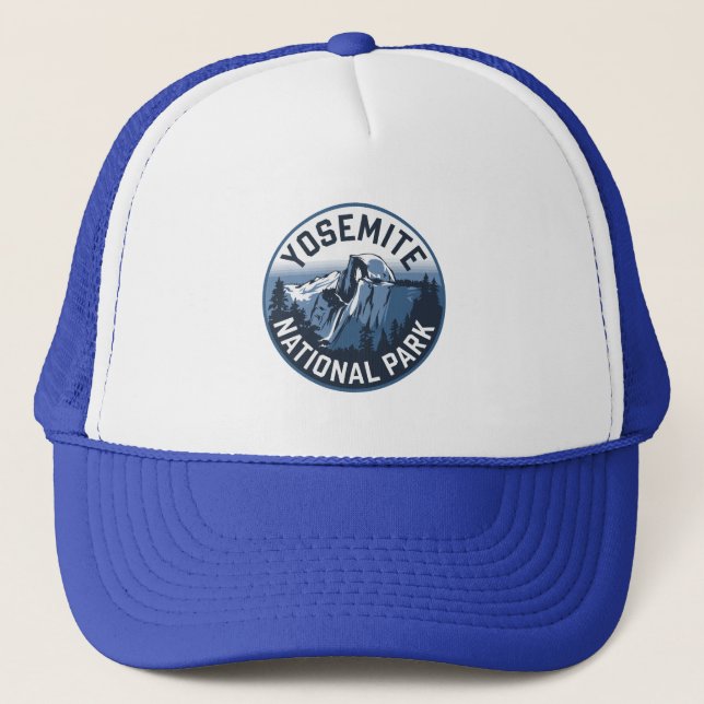 Gorra De Camionero Emblema Redondo Half Dome Yosemite (Anverso)