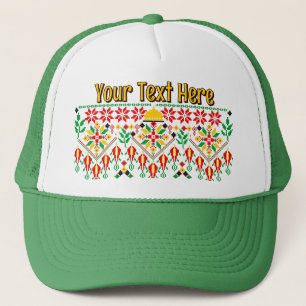 Gorra De Camionero Embrodería tradicional de Palestina Tatreez