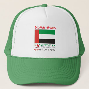 Gorra De Camionero Emiratos Árabes Unidos Bandera de EAU Personalizar