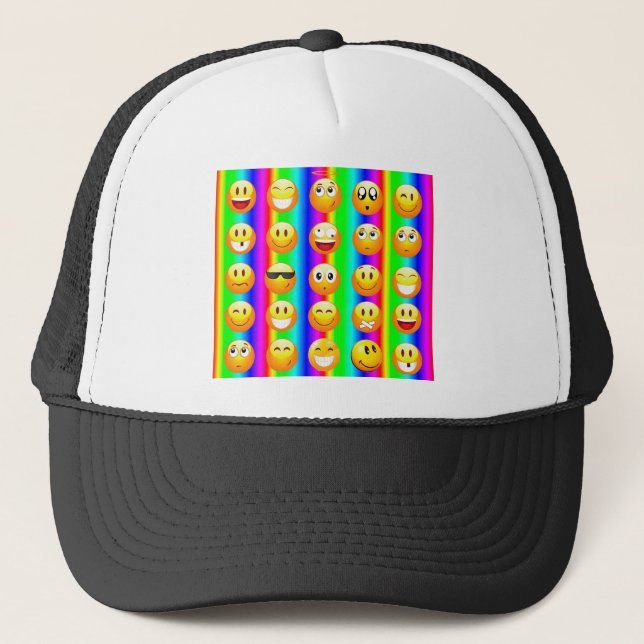 Gorra De Camionero emoji arco iris (Anverso)