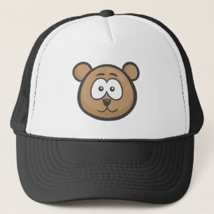Gorra De Camionero Emoji: Cara del oso