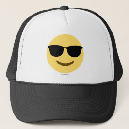 Gorra De Camionero Emoji con gafas de sol geniales